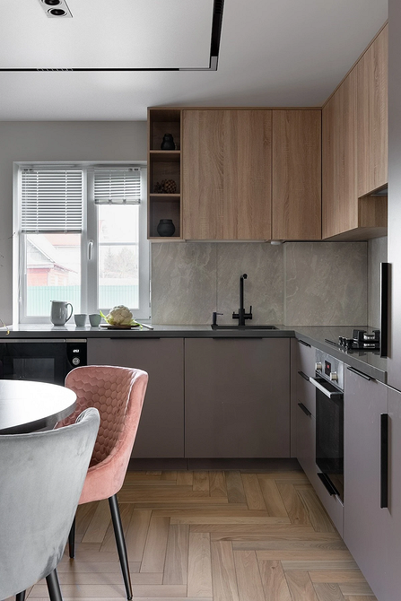 Дизайн интерьера кухни в сером цвете: секреты оформления и 92 стильных фото