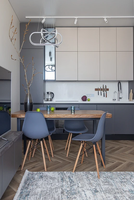 Дизайн интерьера кухни в сером цвете: секреты оформления и 92 стильных фото