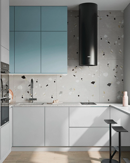 Дизайн интерьера кухни в сером цвете: секреты оформления и 92 стильных фото