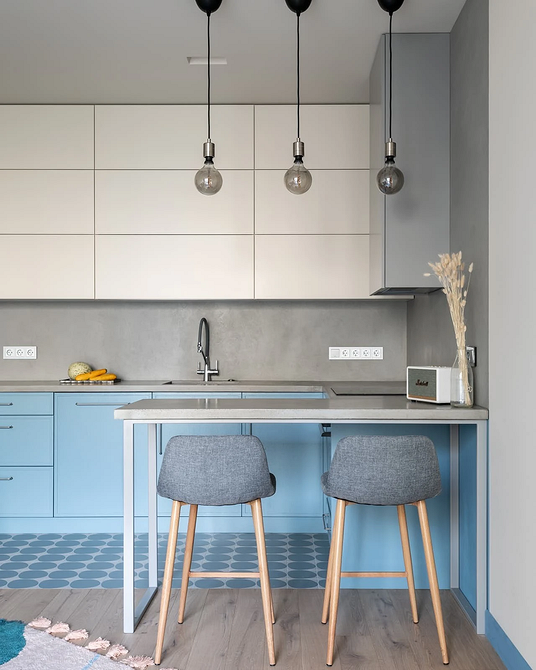 Дизайн интерьера кухни в сером цвете: секреты оформления и 92 стильных фото