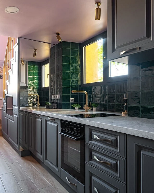 Дизайн интерьера кухни в сером цвете: секреты оформления и 92 стильных фото