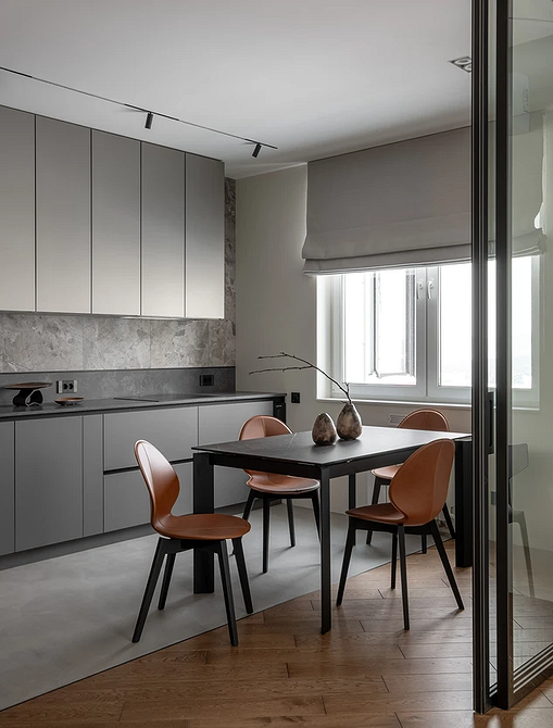 Дизайн интерьера кухни в сером цвете: секреты оформления и 92 стильных фото