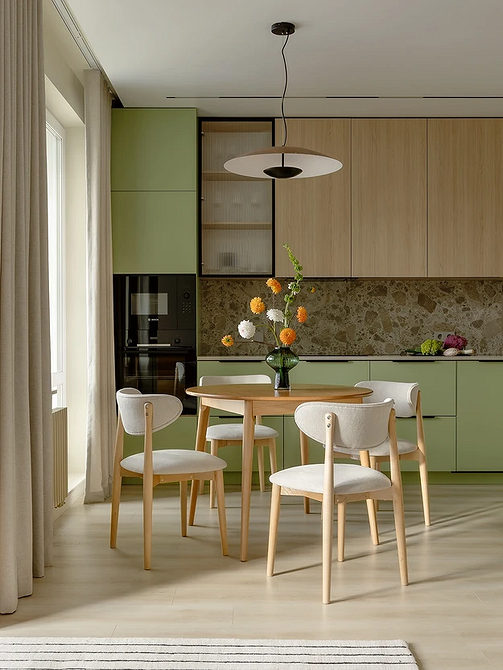 Дизайн интерьера кухни в зеленом цвете: красивые идеи и лучшие сочетания (77 фото)