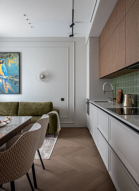 Дизайн интерьера кухни в зеленом цвете: красивые идеи и лучшие сочетания (77 фото)