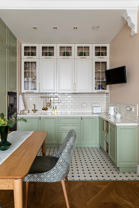 Дизайн интерьера кухни в зеленом цвете: красивые идеи и лучшие сочетания (77 фото)