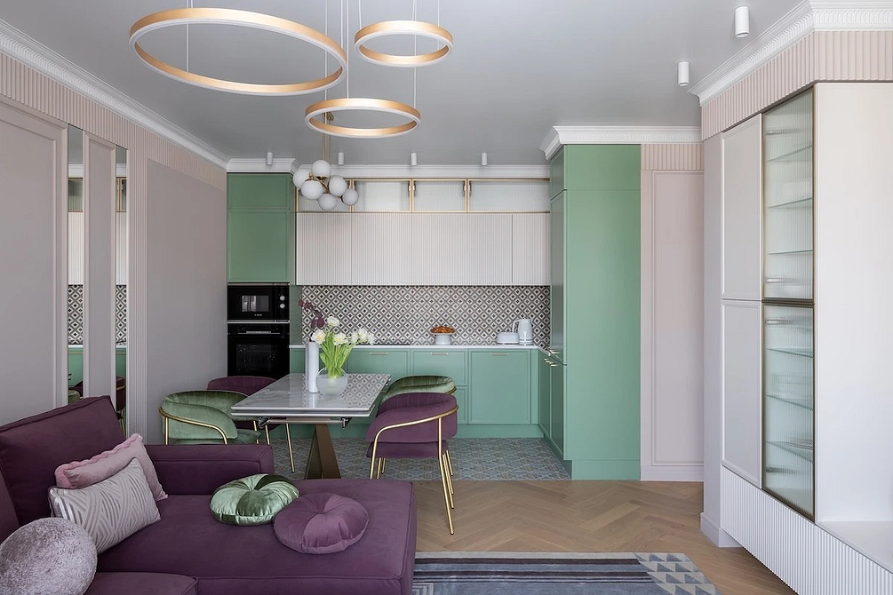 Дизайн интерьера кухни в зеленом цвете: красивые идеи и лучшие сочетания (77 фото)