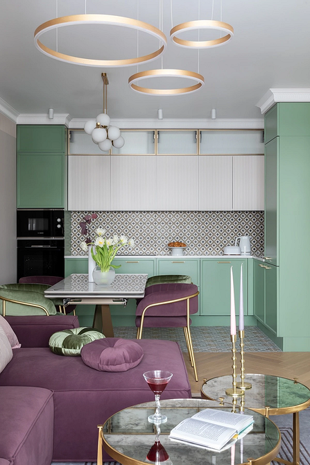 Дизайн интерьера кухни в зеленом цвете: красивые идеи и лучшие сочетания (77 фото)