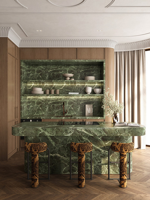 Дизайн интерьера кухни в зеленом цвете: красивые идеи и лучшие сочетания (77 фото)