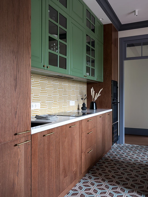 Дизайн интерьера кухни в зеленом цвете: красивые идеи и лучшие сочетания (77 фото)