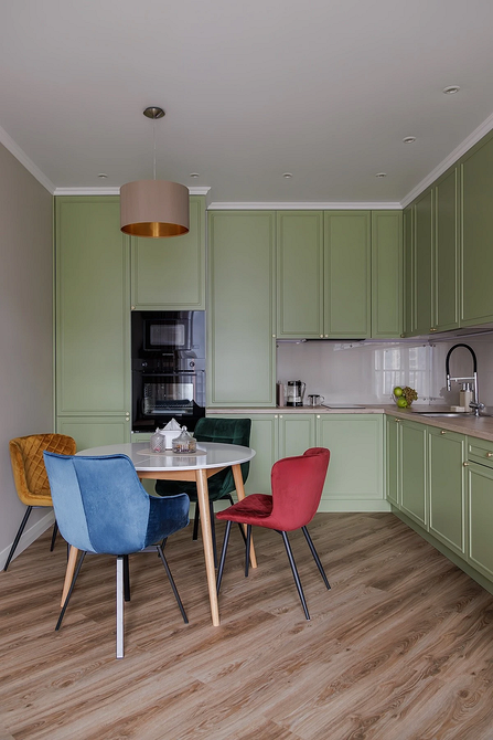 Дизайн интерьера кухни в зеленом цвете: красивые идеи и лучшие сочетания (77 фото)