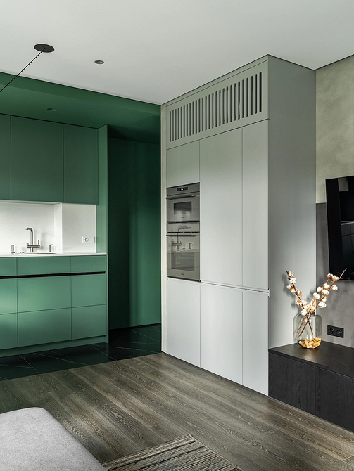 Дизайн интерьера кухни в зеленом цвете: красивые идеи и лучшие сочетания (77 фото)