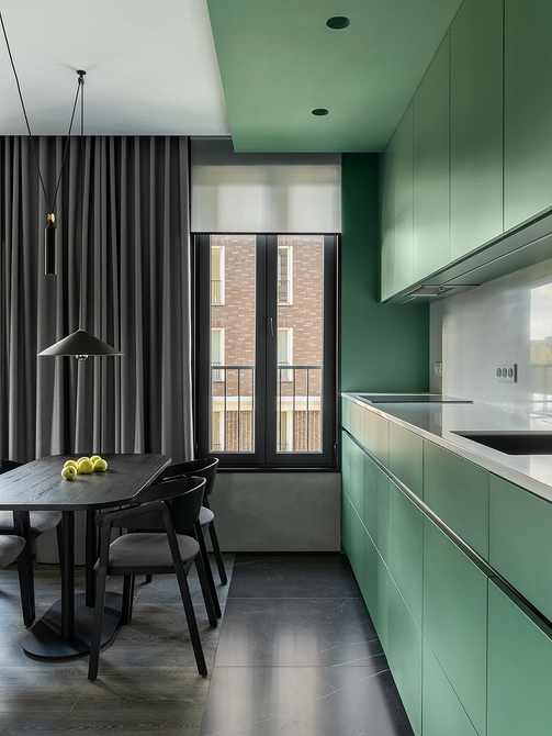 Дизайн интерьера кухни в зеленом цвете: красивые идеи и лучшие сочетания (77 фото)