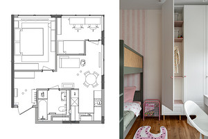 Как выделить в однушке место для детской? 3 функциональные планировки