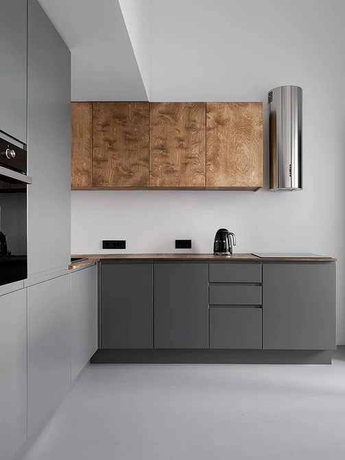 Дизайн интерьера кухни в сером цвете: секреты оформления и 92 стильных фото