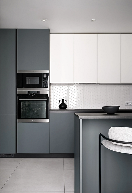Дизайн интерьера кухни в сером цвете: секреты оформления и 92 стильных фото