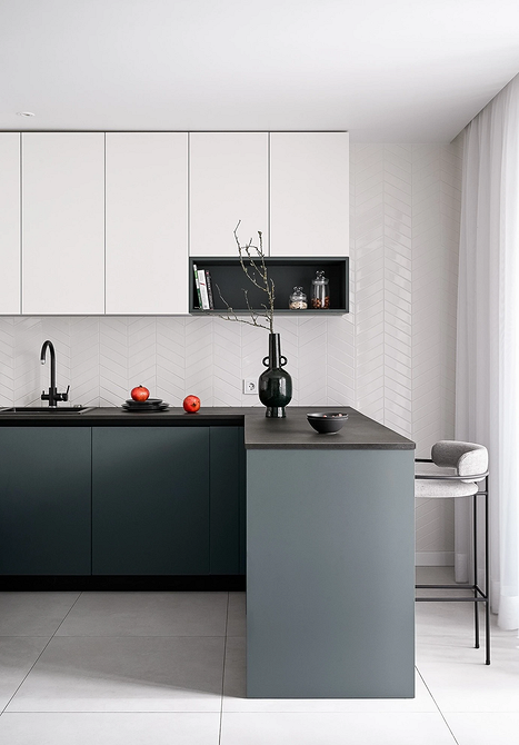 Дизайн интерьера кухни в сером цвете: секреты оформления и 92 стильных фото