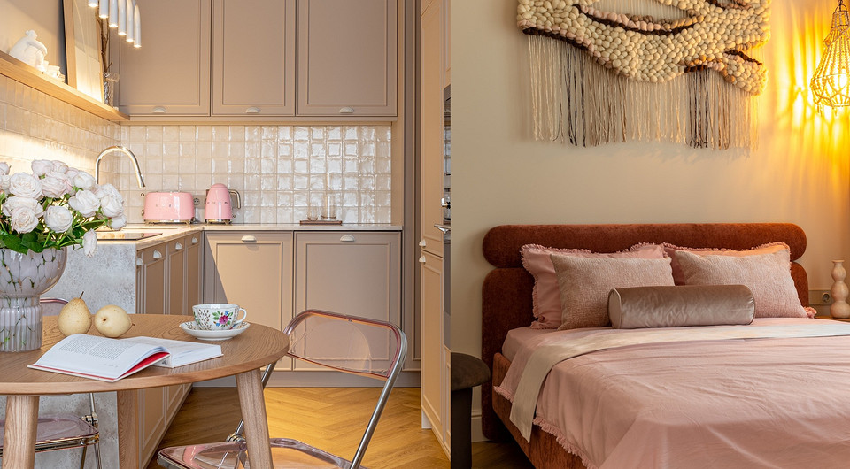 Квартира, как из Пинтерест: уютные и стильные 34 кв. м для девушки