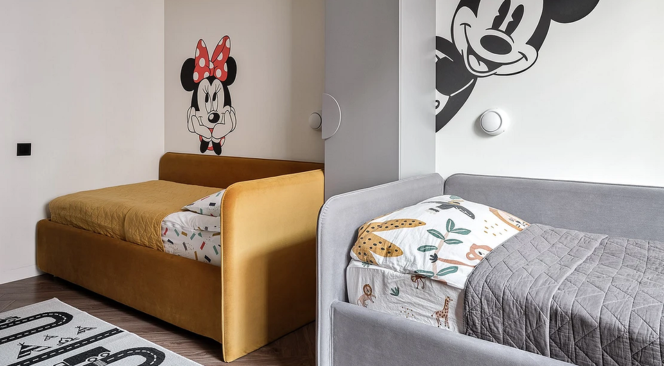 Дизайн интерьера детской для мальчика и девочки: советы по оформлению (73 фото)