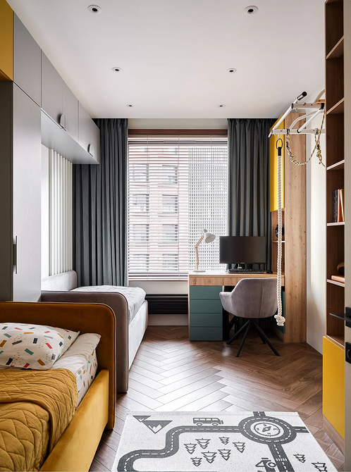 Дизайн интерьера детской для мальчика и девочки: советы по оформлению (73 фото)