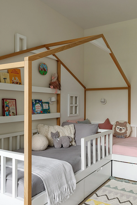 Дизайн интерьера детской для мальчика и девочки: советы по оформлению (73 фото)