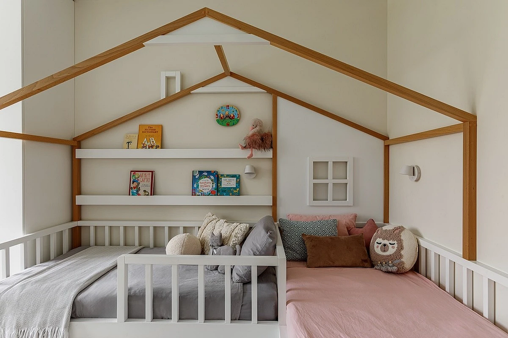 Дизайн интерьера детской для мальчика и девочки: советы по оформлению (73 фото)