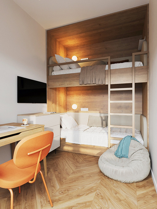 Дизайн интерьера детской для мальчика и девочки: советы по оформлению (73 фото)