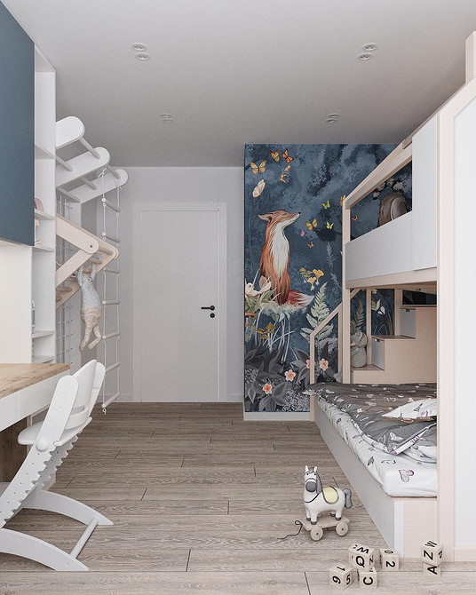 Дизайн интерьера детской для мальчика и девочки: советы по оформлению (73 фото)