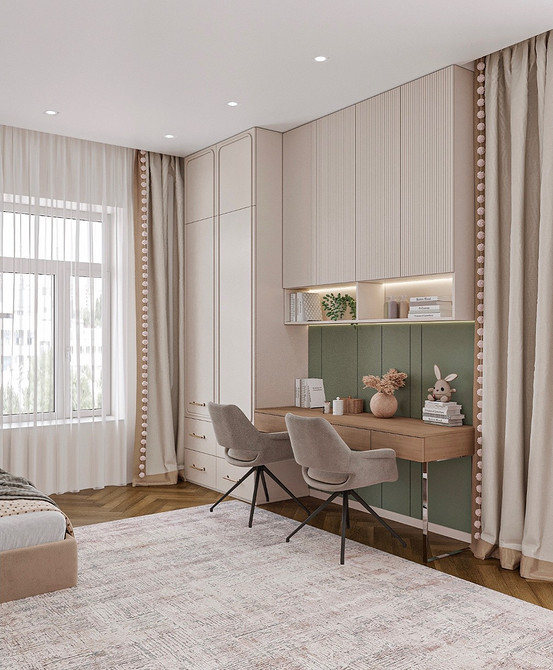 Дизайн интерьера детской для мальчика и девочки: советы по оформлению (73 фото)