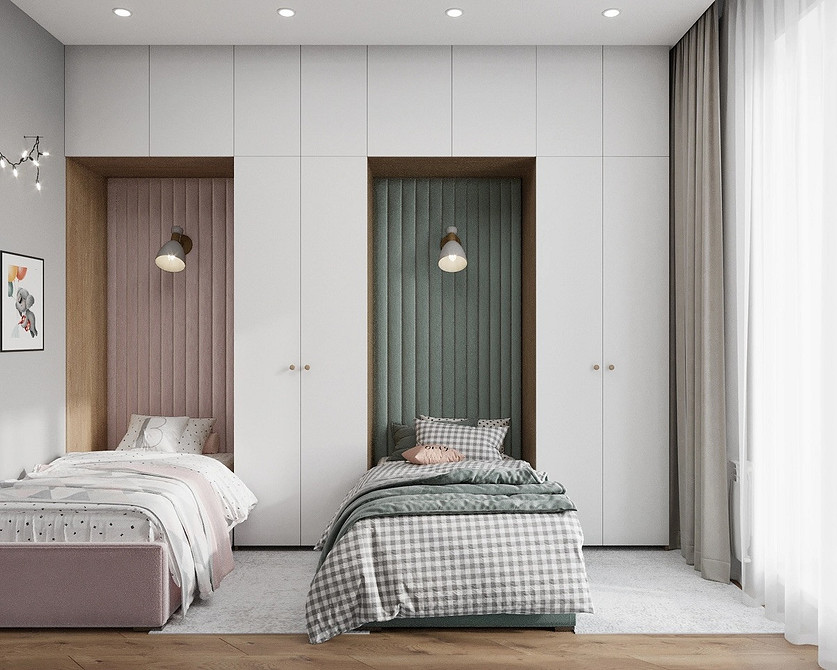 Дизайн интерьера детской для мальчика и девочки: советы по оформлению (73 фото)