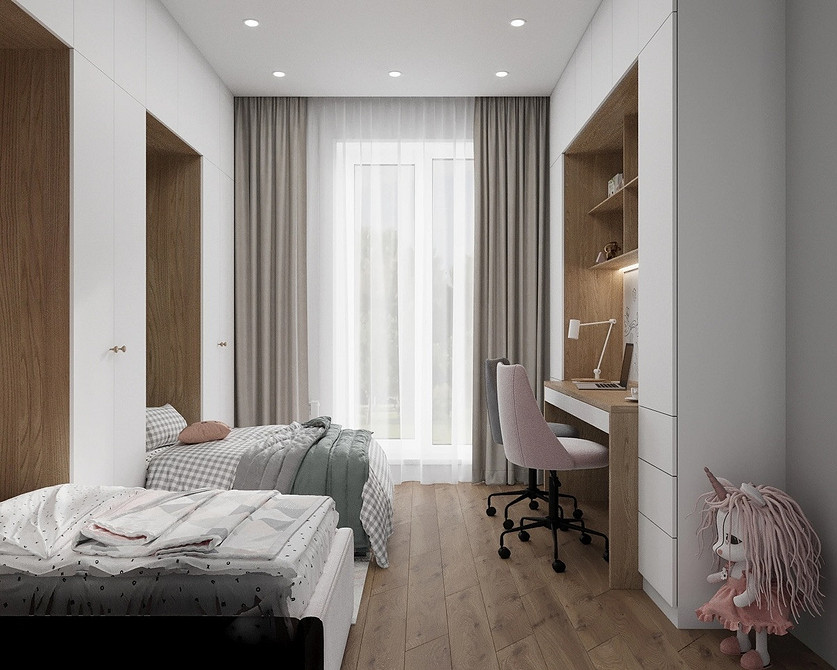 Дизайн интерьера детской для мальчика и девочки: советы по оформлению (73 фото)