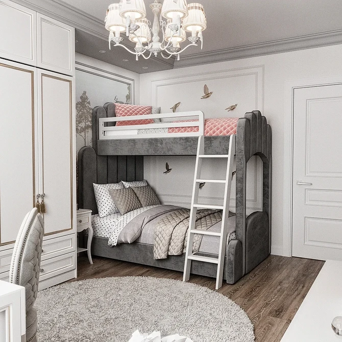 Дизайн интерьера детской для мальчика и девочки: советы по оформлению (73 фото)