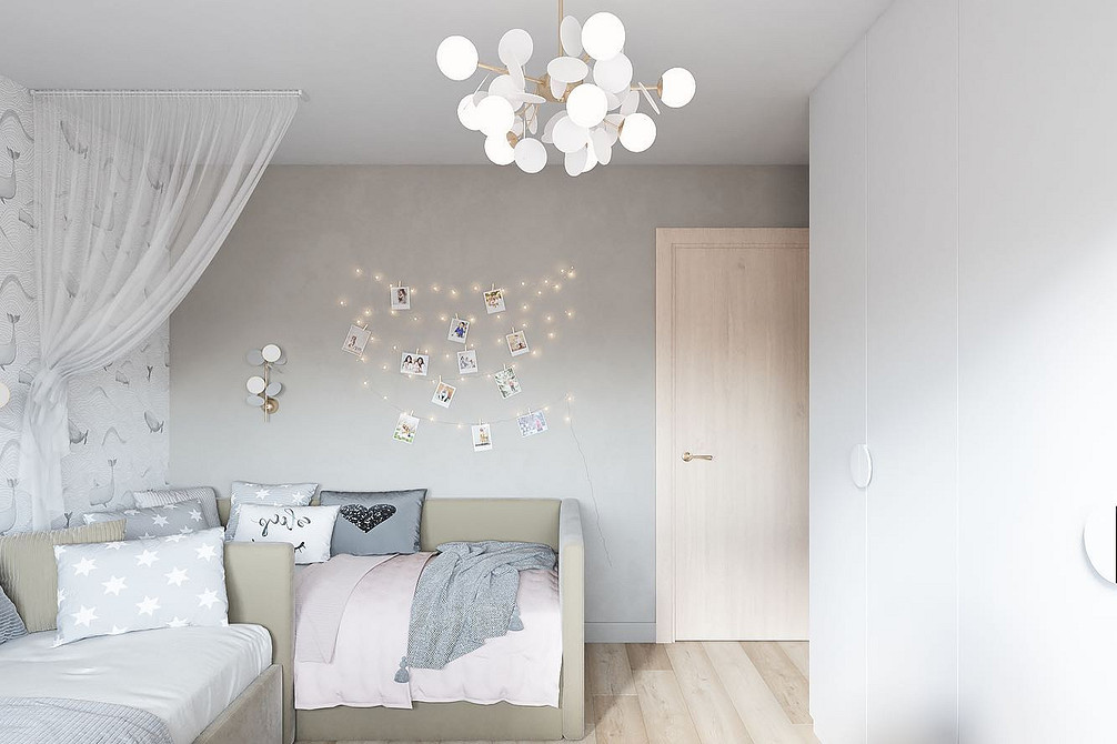 Дизайн интерьера детской для мальчика и девочки: советы по оформлению (73 фото)