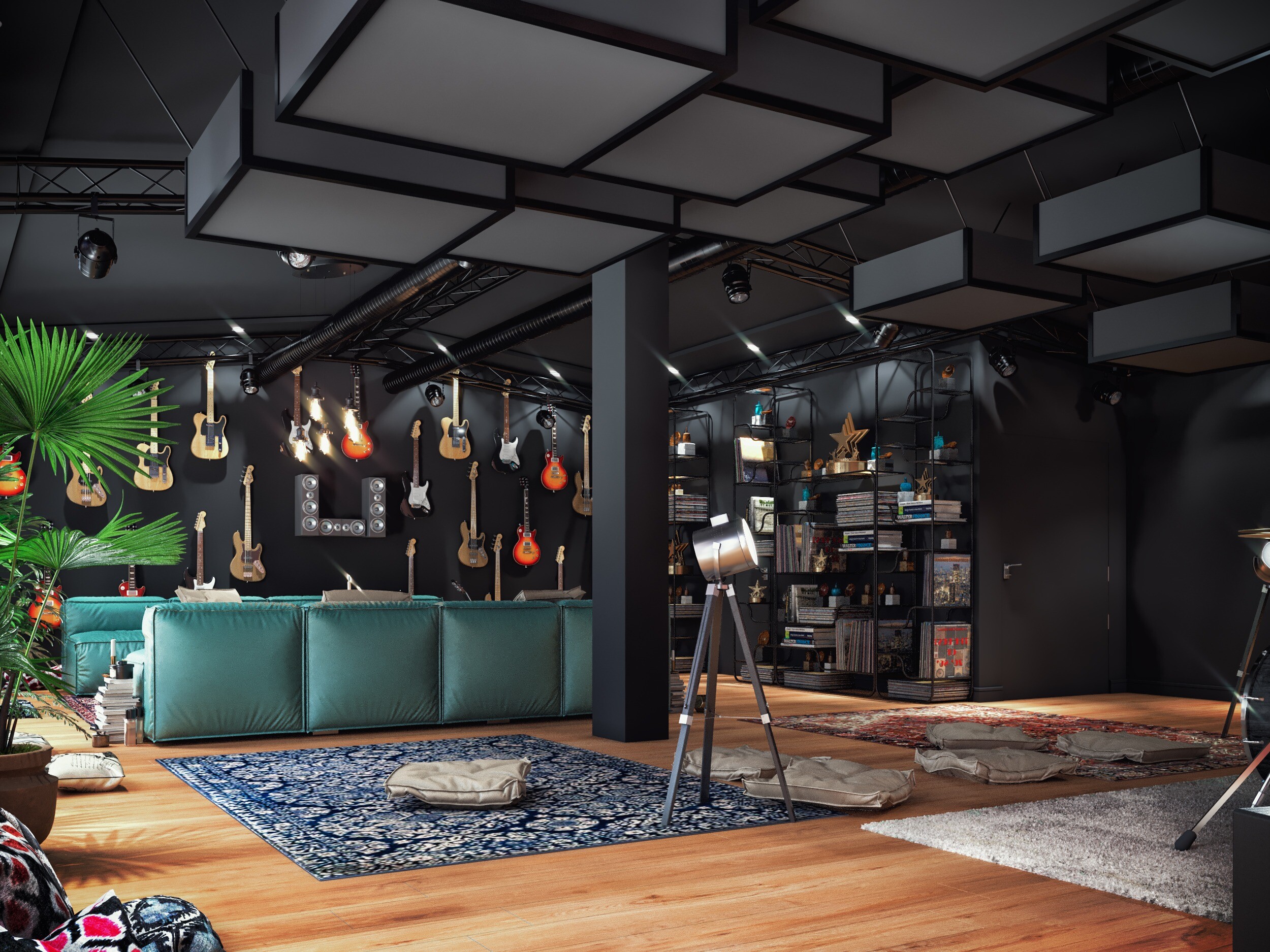 студия ночи. студия для видеосъемки. студия ночи. студия ночи. кухня в темноте.