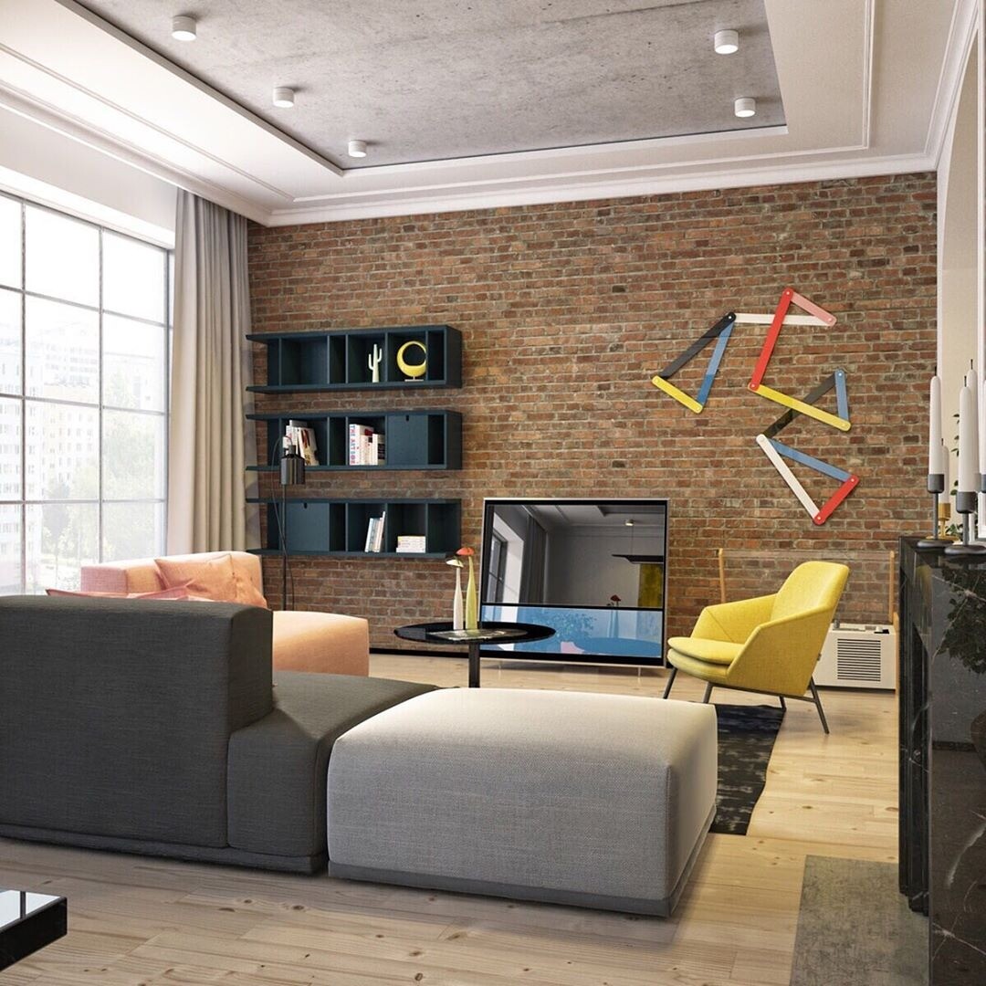 Отделка стен в авангардном стиле