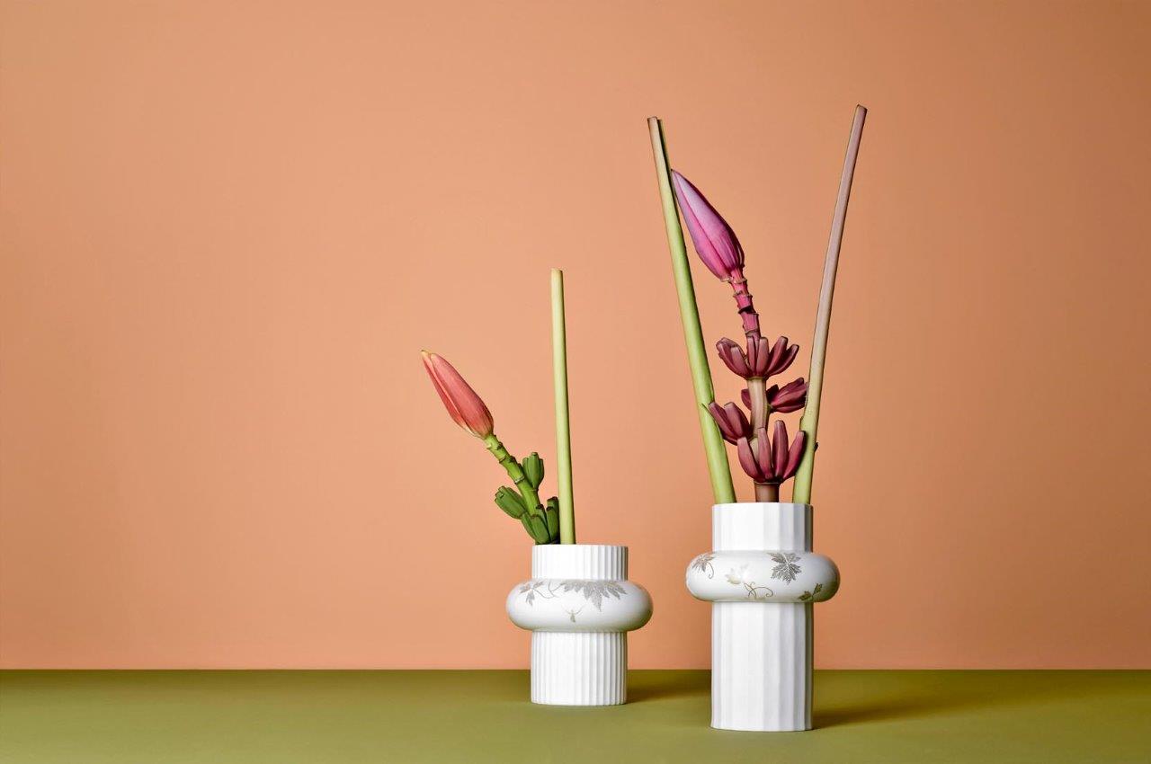 Декоративные вазы из стекла и керамики