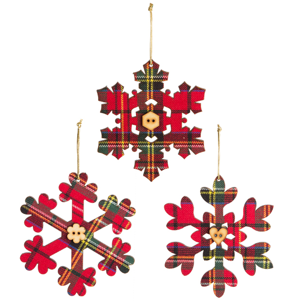 Украшения Tartan Snowflake