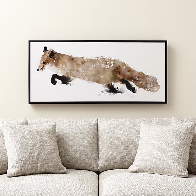 Принт «Лисица», Crate&Barrel Exclusive. Цена - 17742 рубля. Фото: crateandbarrel.com Праздничное настроение: подборка классных интерьерных подарков к Новому году