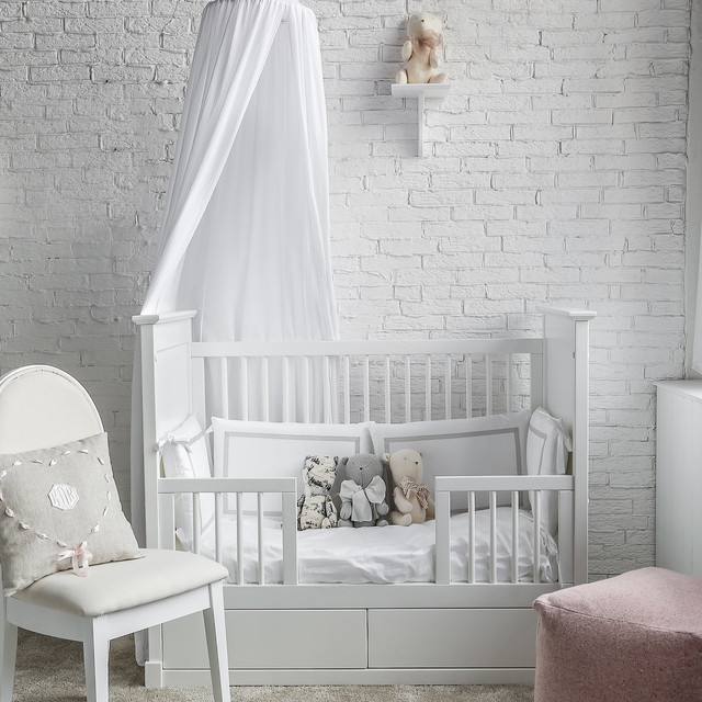 Нежный интерьер комнаты для малыша