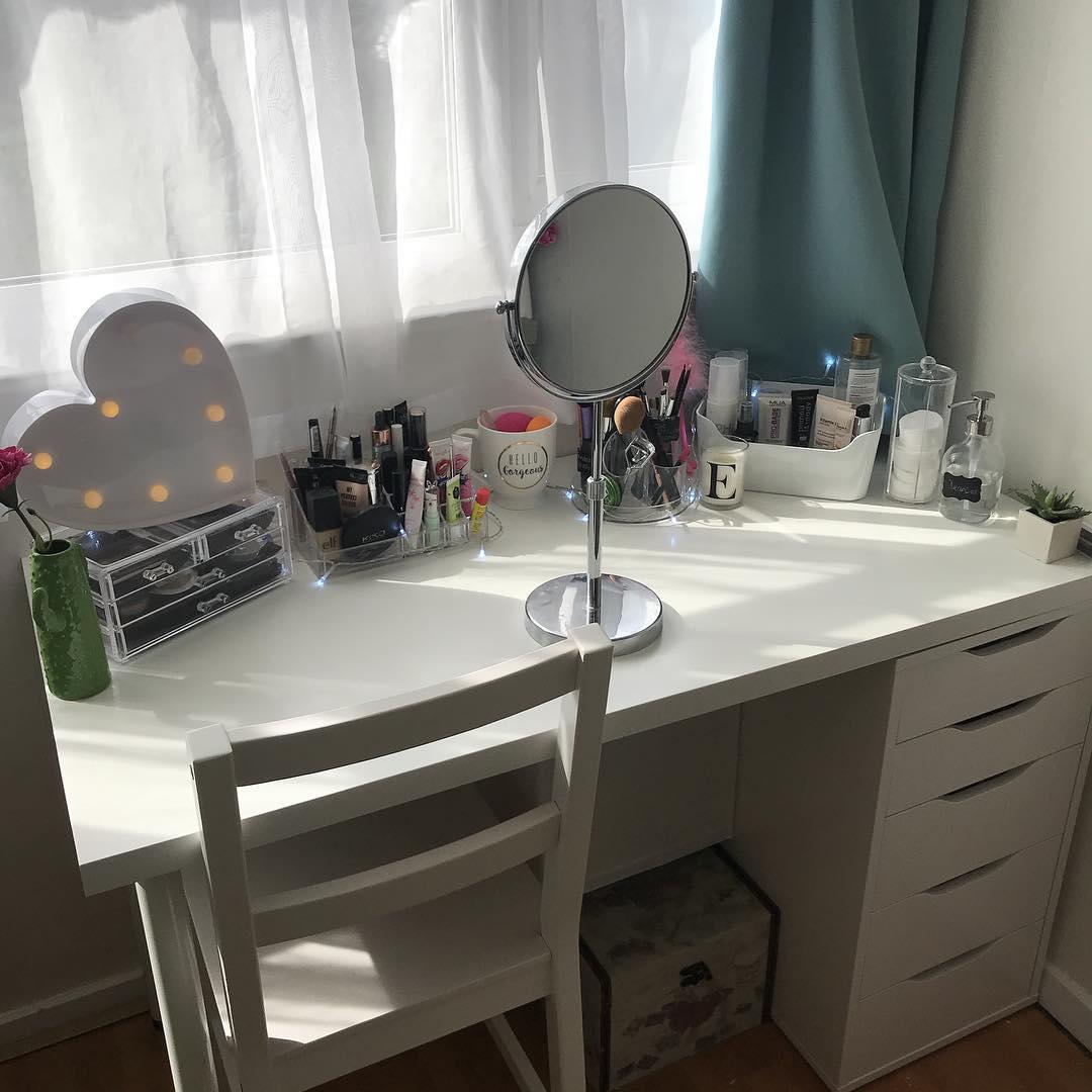 Высота зеркала над туалетным столиком