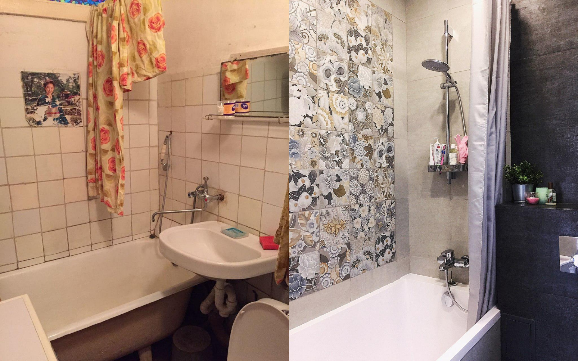Ремонт ванной хрущевка до и после фото