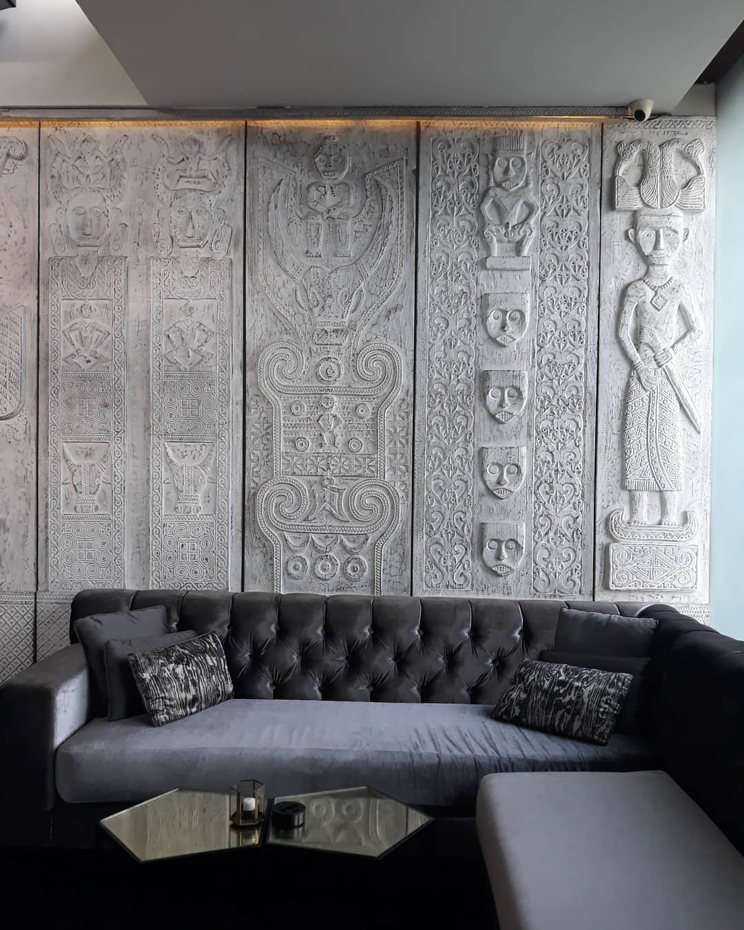 стильные необычные настенные панели отделка стен в этническом стиле дизайн фото декор