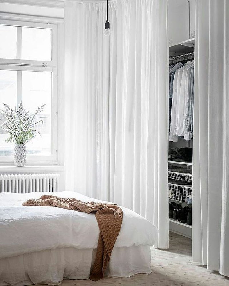 лайфхак спальня дизайн шкаф гардеробная в малогабаритке фото