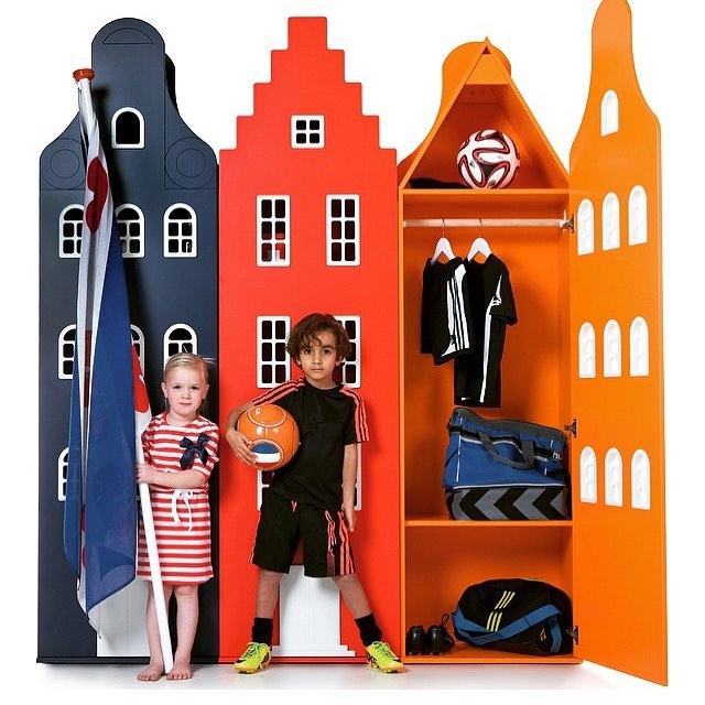 организация идея шкафы для детской одежды детская комната фото мебель